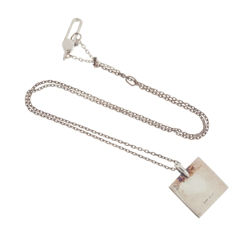 381 - Gucci, a silver pendant necklace, signed Gucci, stamped Made In Italy, AG 925, length of pendant 2cm... 