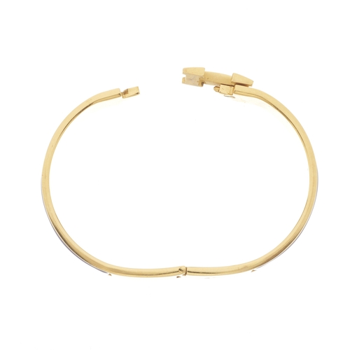 407 - Hermes, a Clic H bracelet, hinged enamel bangle with clasp concealed behind maker's H logo, signed H... 