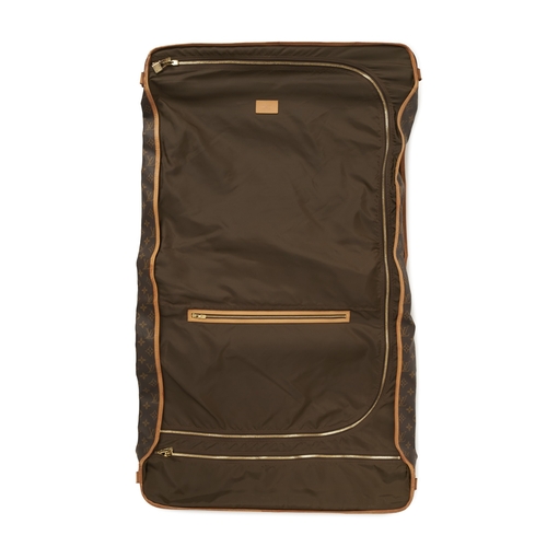 421 - Louis Vuitton, a large monogram garment bag w/ two garment covers, designed with a coated monogram c... 