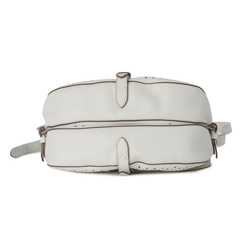 428 - Louis Vuitton x Sofia Coppola, a Flore Perforated Saumur handbag, crafted from perforated white leat... 