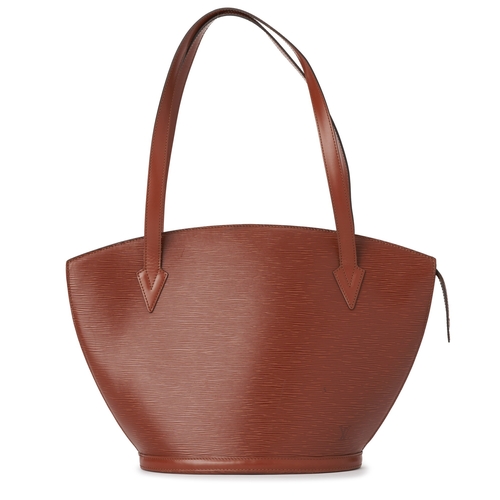 429 - Louis Vuitton, a tan epi St Jacques GM handbag, crafted from textured tan epi leather with smooth le... 