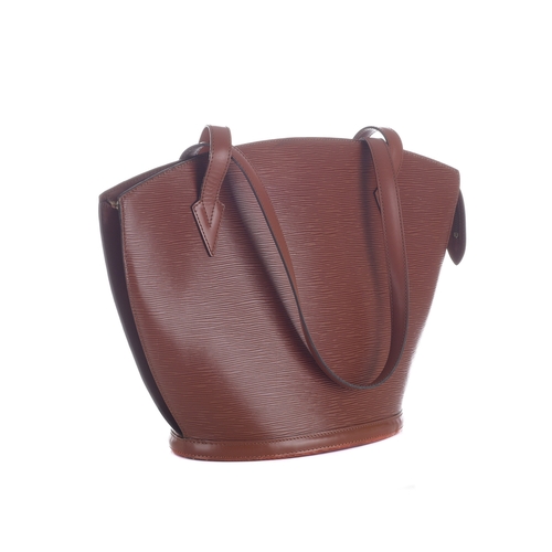 429 - Louis Vuitton, a tan epi St Jacques GM handbag, crafted from textured tan epi leather with smooth le... 
