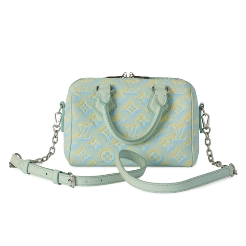 432 - Louis Vuitton, a limited edition monogram empreinte Stardust Speedy Bandouliere 20 handbag, featurin... 