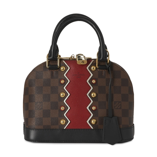 437 - Louis Vuitton, a limited edition Damier Karakoram Alma BB handbag, crafted from damier coated canvas... 