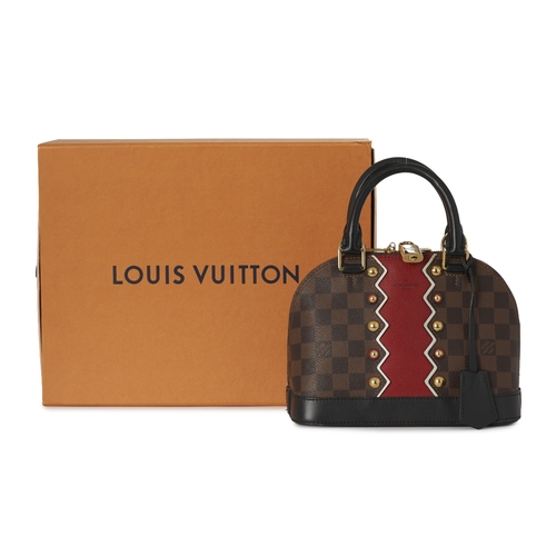 437 - Louis Vuitton, a limited edition Damier Karakoram Alma BB handbag, crafted from damier coated canvas... 