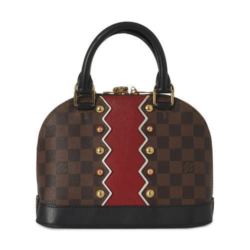 437 - Louis Vuitton, a limited edition Damier Karakoram Alma BB handbag, crafted from damier coated canvas... 