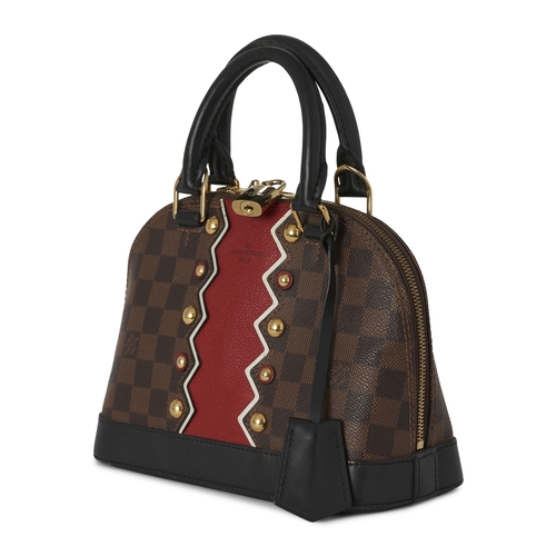 437 - Louis Vuitton, a limited edition Damier Karakoram Alma BB handbag, crafted from damier coated canvas... 
