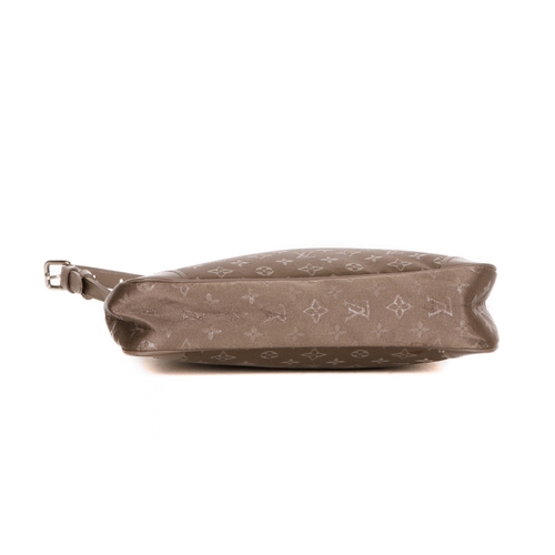 440 - Louis Vuitton, a small satin Boulogne handbag, crafted from a bronze monogram satin exterior, with t... 