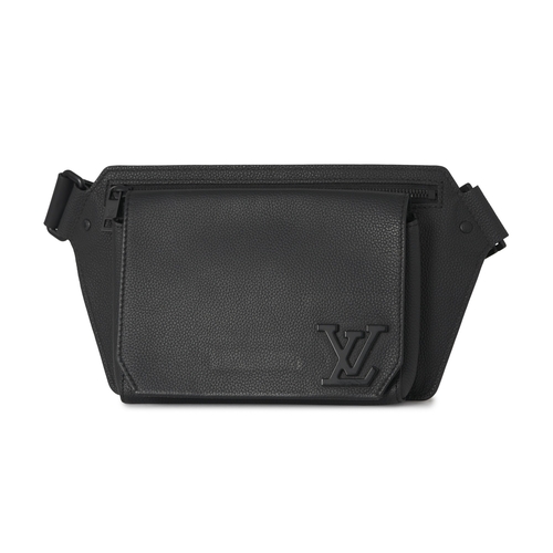 441 - Louis Vuitton, a Takeoff sling bag, from the Aerogram collection, crafted from black cowhide leather... 