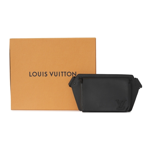 441 - Louis Vuitton, a Takeoff sling bag, from the Aerogram collection, crafted from black cowhide leather... 