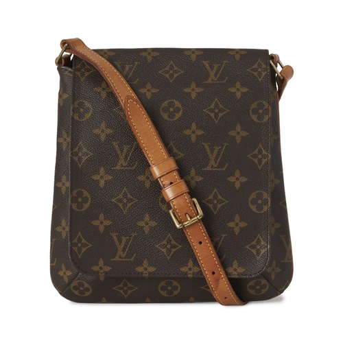 444 - Louis Vuitton, a monogram Musette Salsa handbag, designed with a monogram coated canvas exterior, na... 