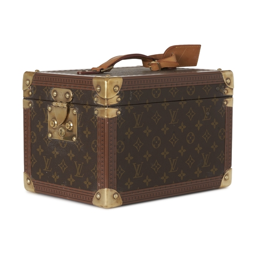 460 - Louis Vuitton, a monogram Boite Flacons vanity case, featuring brass rivets and reinforced corners, ... 
