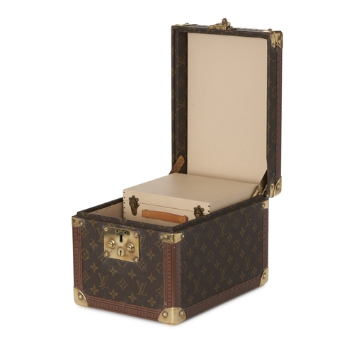 460 - Louis Vuitton, a monogram Boite Flacons vanity case, featuring brass rivets and reinforced corners, ... 