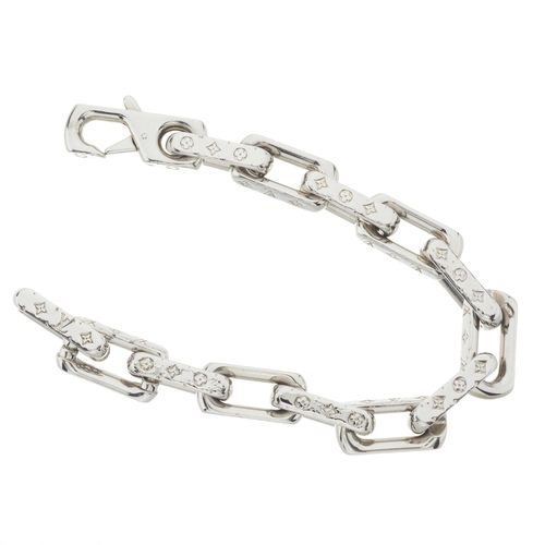 468 - Louis Vuitton, a monogram chain bracelet, with maker's monogram detail, length 19.5cm