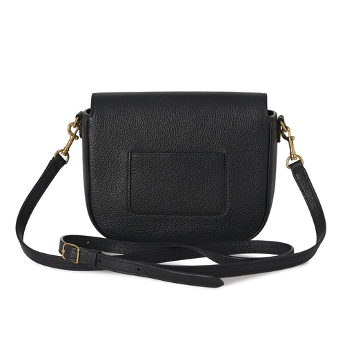479 - Mulberry, a small Darley satchel bag, crafted from grained black leather, with polished gold-tone ha... 