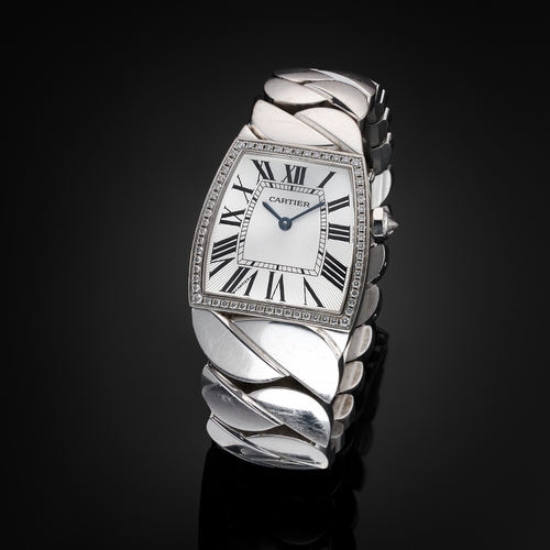 195 - 
Cartier 
A La Doña De Cartier bracelet watch
Case: Signed. 18ct gold. Common Control Mark. Referenc... 