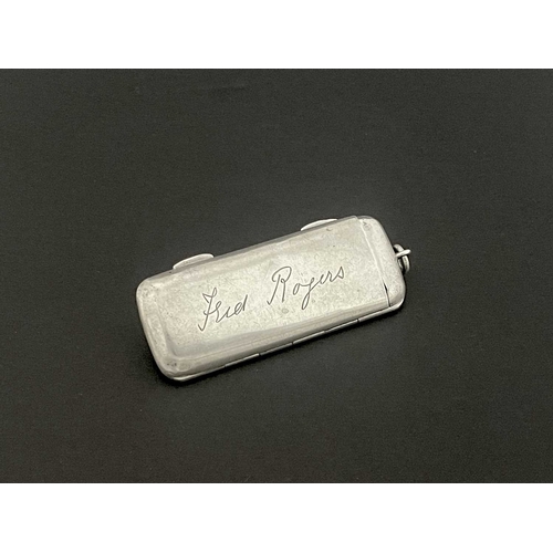 115 - An Edwardian silver four-coin sovereign case, by Sampson Mordan & Co., Chester 1907, of rounded rect... 