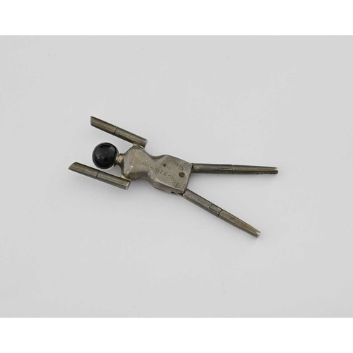 144 - A single pair of early twentieth-century silver 'Dutch Doll' sugar tongs, by Cohen & Charles, London... 