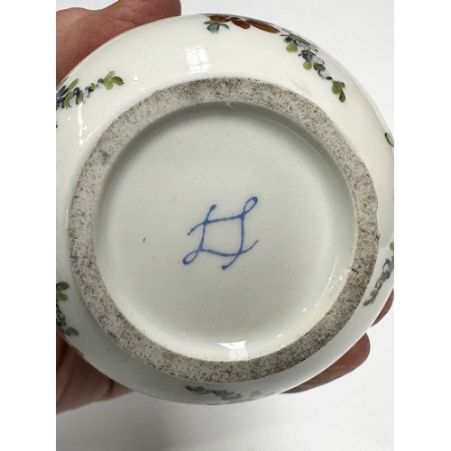 109 - A collection of continental ceramics, to include a Dresden tea cup and saucer painted with floral ga... 