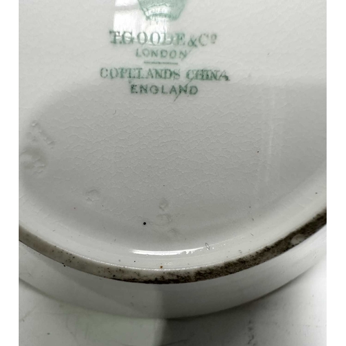 116 - A collection of British porcelain to include: a small Copeland hand-painted coffee can and saucer de... 