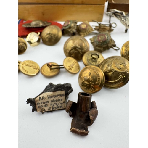 163 - Militaria group: miniature WWII dress medals, Defence Medal and War Medal 1939-1945, awarded to D. A... 