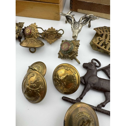 163 - Militaria group: miniature WWII dress medals, Defence Medal and War Medal 1939-1945, awarded to D. A... 