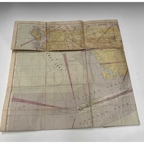 169 - Of American military interest a Miami (N.8) Sectional Aeronautical Chart, including details of 'acti... 