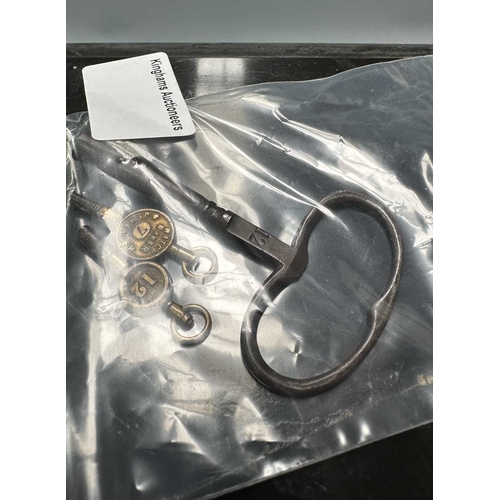 191 - A late 19th century French bell striking mantle clock, black marble case with bevelled glass panels ... 