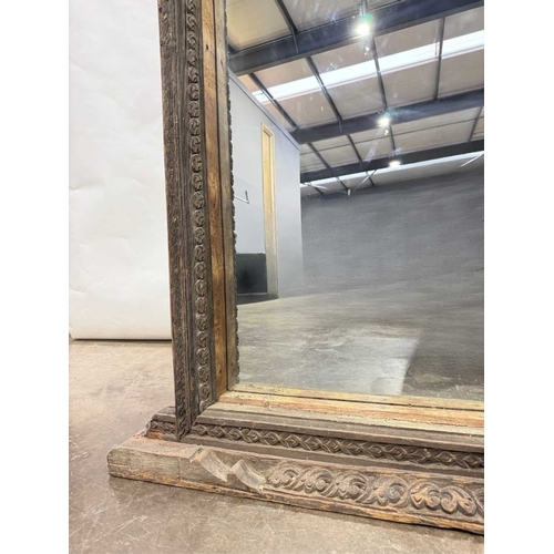 270 - A Nepalese carved wooden window frame salvaged from a noble or royal palace, Kathmandu Valley, 17th ... 