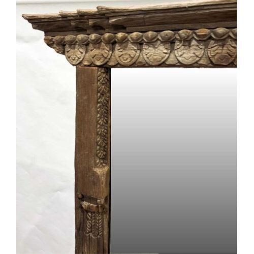 272 - A Nepalese carved wooden window frame salvaged from a noble or royal palace, Kathmandu Valley, 18th ... 