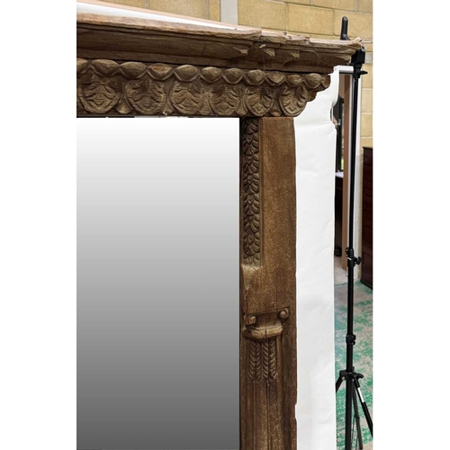 272 - A Nepalese carved wooden window frame salvaged from a noble or royal palace, Kathmandu Valley, 18th ... 