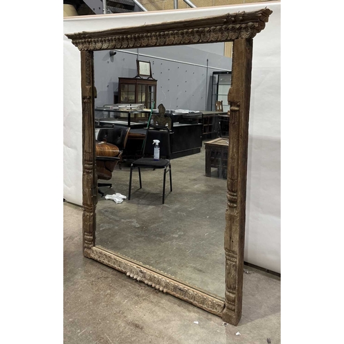 272 - A Nepalese carved wooden window frame salvaged from a noble or royal palace, Kathmandu Valley, 18th ... 