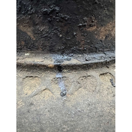 273 - A large Newari hand-built earthenware vessel or 'Ghyampo' rice container, 18th century, flared rim a... 