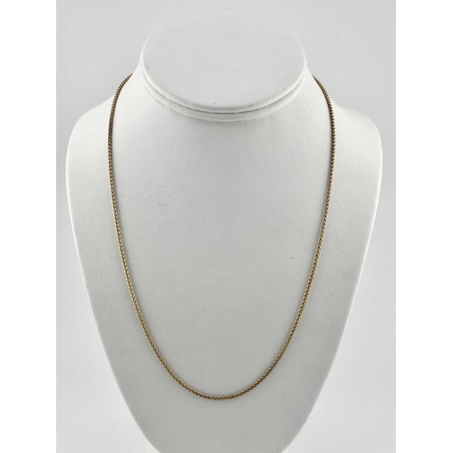 437 - A 9ct gold locket, chain and St. Christopher pendant, weight 10.3grams (3)