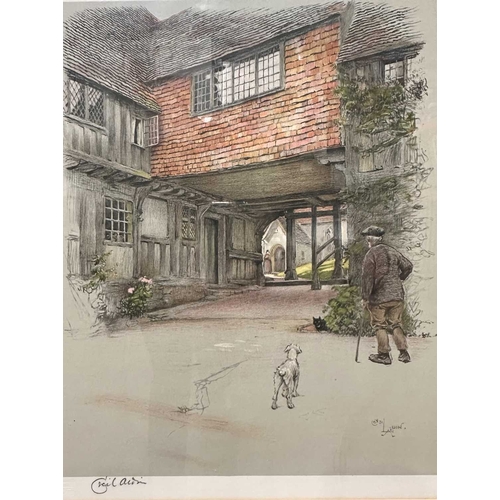 470 - Cecil Aldin (British, 1870-1935), Penshurst, signed l.l., titled verso, colour print, Fine Art Trade... 