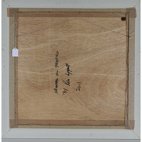 472 - Rosie Lippett (British, 20th/21st Century), The Present, signed l.r., dated 2011 verso, oil on board... 
