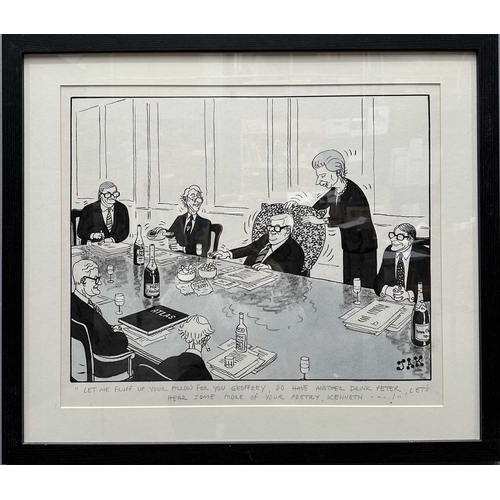 474 - JAK (Raymond Allen Jackson) (British, 1927-1997), three political cartoons of the Thatcher cabinet, ... 
