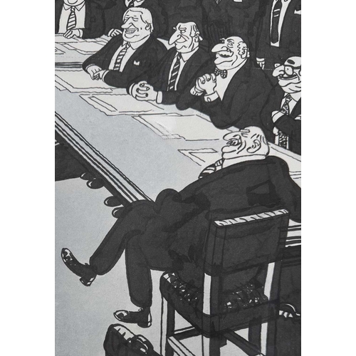475 - JAK (Raymond Allen Jackson) (British, 1927-1997), three political cartoons of the Thatcher cabinet, ... 