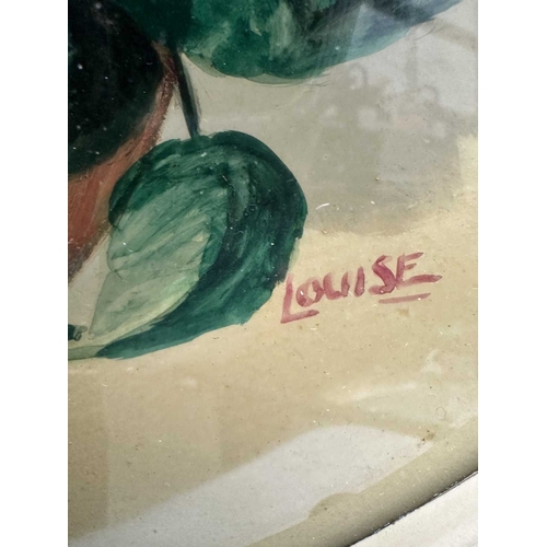 476 - Two mid-century Jelson, floral still lives with circular cream, porthole-style frames with applied s... 