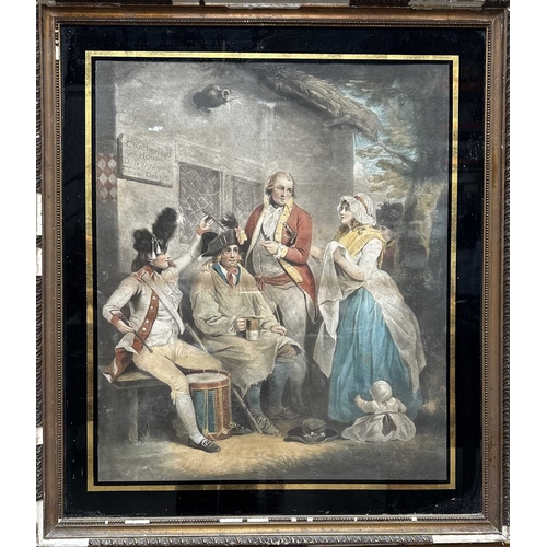 478 - An Arts and Crafts circa 1900, walnut and silk embroidered fire screen with two panels on slender tu... 