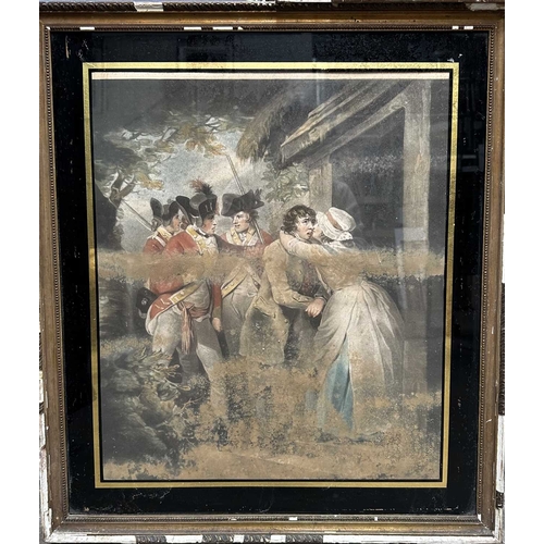 478 - An Arts and Crafts circa 1900, walnut and silk embroidered fire screen with two panels on slender tu... 