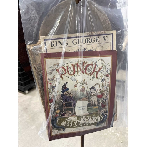 543 - A regency rosewood pole screen, tri-form base on winged feet, rising to a reeded baluster to a taper... 