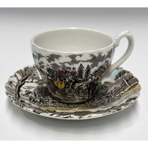 95 - A Portmeirion 'Botanic Garden' toast rack, and a small collection of Myott 'Royal Mail' pattern, six... 