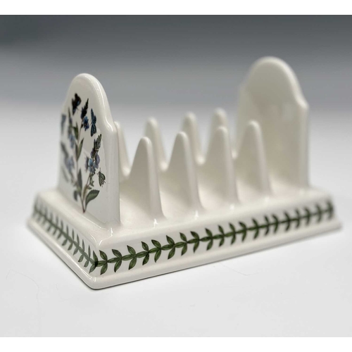 95 - A Portmeirion 'Botanic Garden' toast rack, and a small collection of Myott 'Royal Mail' pattern, six... 