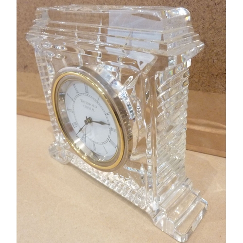 106 - A Waterford crystal mantel clock