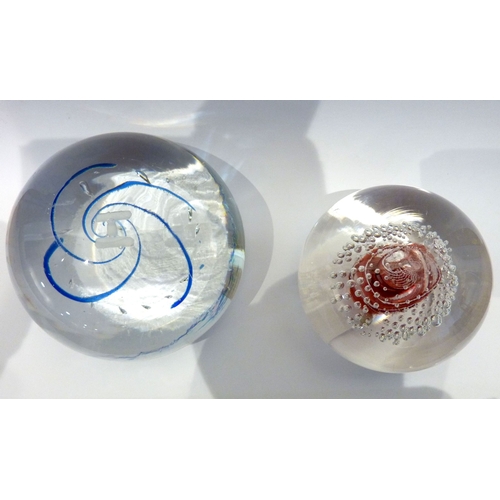 109 - Two glass paperweights of some quality and age