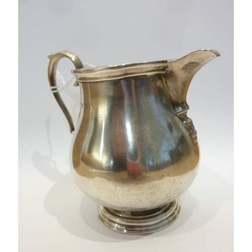 165 - A hallmarked silver milk/cream jug with Birmingham hallmarks