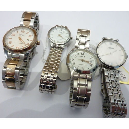 284 - A selection of four lady's Lorus wristwatches