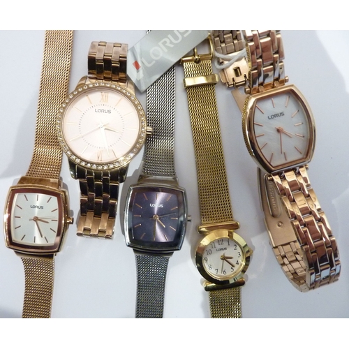 287 - A selection of five lady's Lorus wristwatches (various)