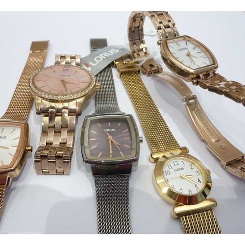 287 - A selection of five lady's Lorus wristwatches (various)